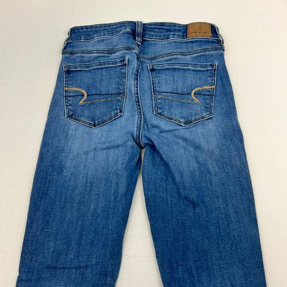 American Eagle Womens Jeggings Mid Rise Size 0 Short - Picture 5 of 9